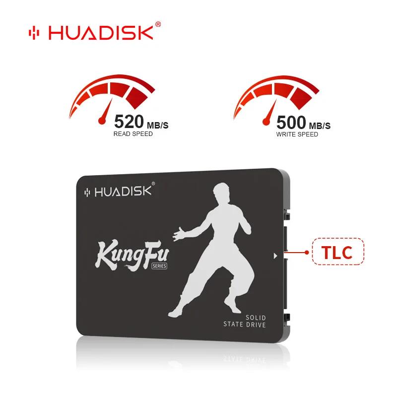HUADISK Ʈ ũž TLC ָ Ʈ ̺, SATA 3 SSD ϵ ũ, 120GB, 240GB, 480GB, 128GB, 256GB, 512GB, 2.5 HDD, SATA3.0,